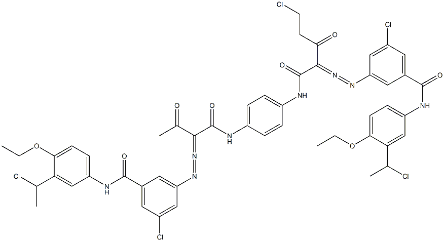 3,3'-[2-(Chloromethyl)-1,4-phenylenebis[iminocarbonyl(acetylmethylene)azo]]bis[N-[3-(1-chloroethyl)-4-ethoxyphenyl]-5-chlorobenzamide]