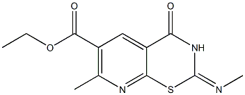 3,4-Dihydro-7-methyl-2-(methylimino)-4-oxo-2H-pyrido[3,2-e][1,3]thiazine-6-carboxylic acid ethyl ester|