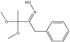 1-Phenyl-3,3-dimethoxy-2-(hydroxyimino)butane Structure