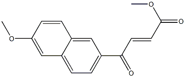 4-(6-Methoxynaphthalen-2-yl)-4-oxo-2-butenoic acid methyl ester 结构式