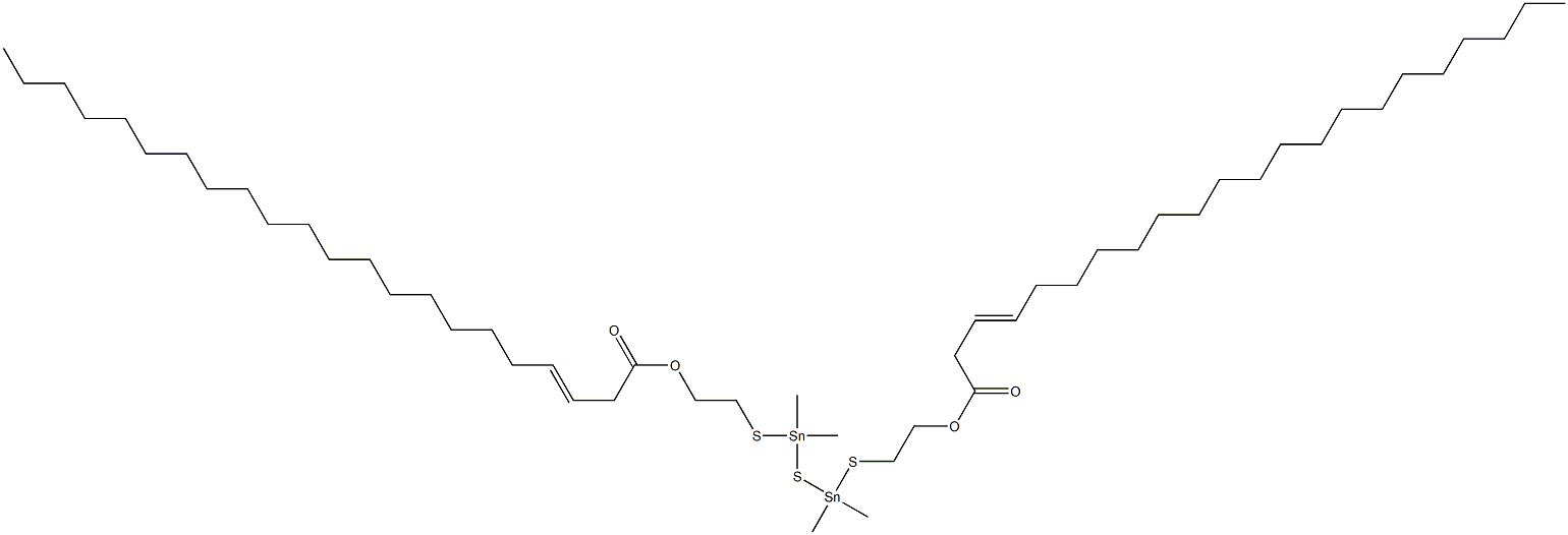 Bis[dimethyl[[2-(2-henicosenylcarbonyloxy)ethyl]thio]stannyl] sulfide 结构式