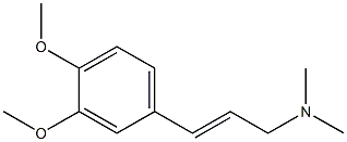 (E)-N,N-Dimethyl-3-(3,4-dimethoxyphenyl)-2-propen-1-amine Structure