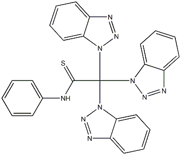 N-Phenyltris(1H-benzotriazol-1-yl)thioacetamide Struktur