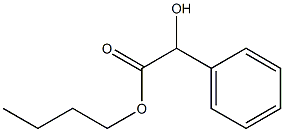 [R,(-)]-α-ヒドロキシベンゼン酢酸ブチル 化学構造式