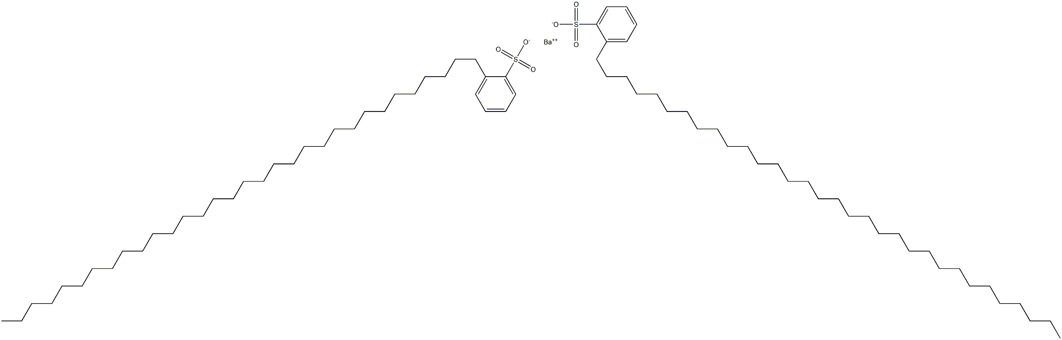 Bis[2-(dotriacontan-1-yl)benzenesulfonic acid]barium salt,,结构式