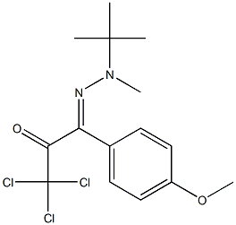 1-[2-Methyl-2-(tert-butyl)hydrazono]-1-(p-methoxyphenyl)-3,3,3-trichloro-2-propanone