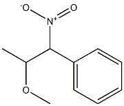 2-メトキシ-1-ニトロ-1-フェニルプロパン 化学構造式