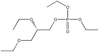 (+)-Phosphoric acid diethyl(S)-2,3-diethoxypropyl ester Structure