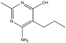 6-Amino-2-methyl-5-propyl-4-pyrimidinol Structure