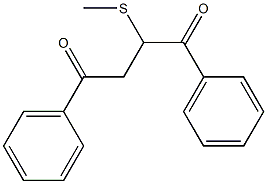 1,4-Diphenyl-2-(methylthio)butane-1,4-dione Structure