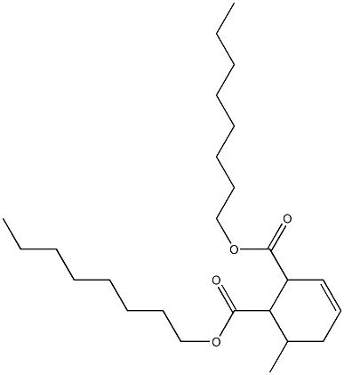 6-Methyl-3-cyclohexene-1,2-dicarboxylic acid dioctyl ester Structure