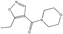 4-(Morpholinocarbonyl)-5-ethylisoxazole Structure