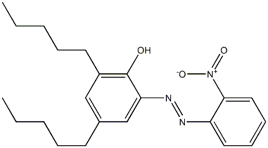 2-(2-Nitrophenylazo)-4,6-dipentylphenol,,结构式