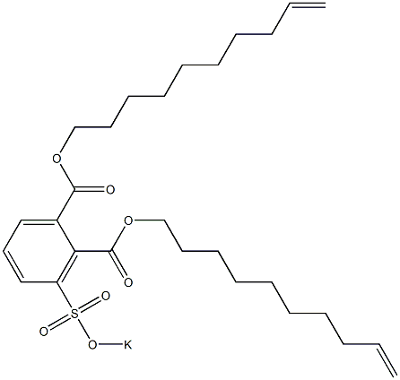 3-(Potassiosulfo)phthalic acid di(9-decenyl) ester Struktur