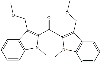 メトキシメチル(1-メチル-1H-インドール-2-イル)ケトン 化学構造式