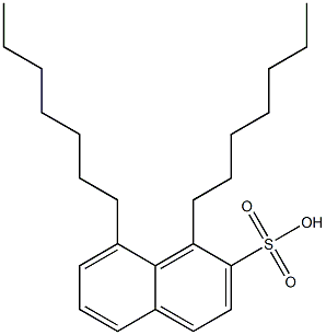 1,8-Diheptyl-2-naphthalenesulfonic acid 结构式