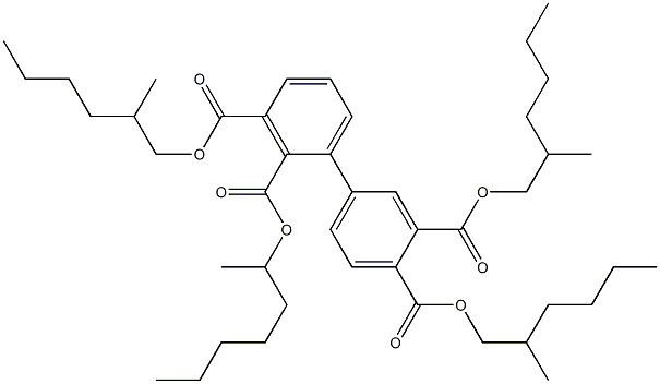 1,1'-Biphenyl-2,3,3',4'-tetracarboxylic acid 2-heptyl 3,3',4'-tri(2-methylhexyl) ester