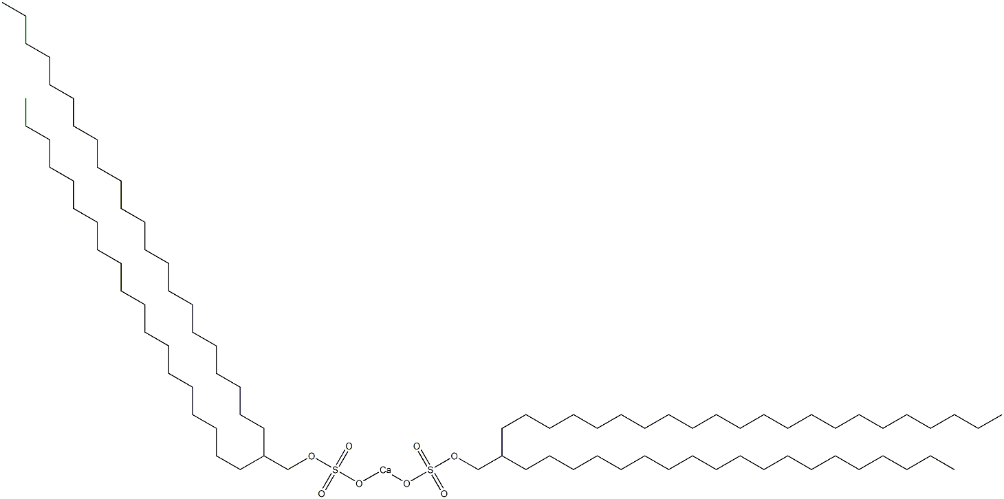 Bis(2-nonadecyltetracosyloxysulfonyloxy)calcium Struktur