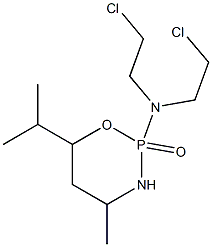 Tetrahydro-2-[bis(2-chloroethyl)amino]-4-methyl-6-isopropyl-2H-1,3,2-oxazaphosphorine 2-oxide Struktur