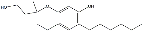  3,4-Dihydro-7-hydroxy-6-hexyl-2-methyl-2H-1-benzopyran-2-ethanol