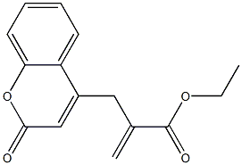 3-[(2-Oxo-2H-1-benzopyran)-4-yl]-2-methylenepropanoic acid ethyl ester Structure