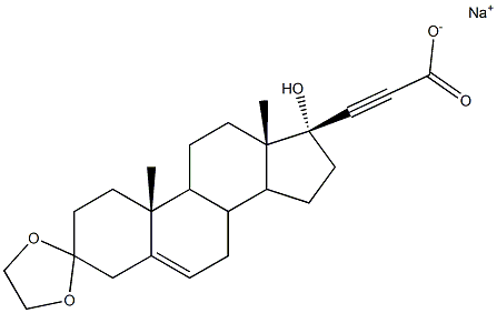  (17R)-3,3-Ethylenebisoxy-17-hydroxypregn-5-en-20-yne-21-carboxylic acid sodium salt