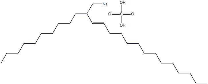 Sulfuric acid 2-decyl-3-hexadecenyl=sodium ester salt Struktur