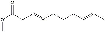 3,8-Decadienoic acid methyl ester,,结构式