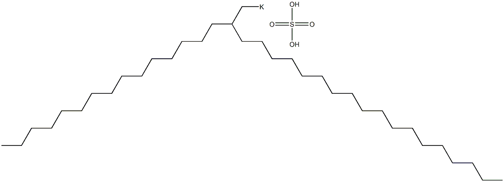 Sulfuric acid 2-pentadecylicosyl=potassium salt Structure