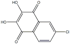 2,3-Dihydroxy-6-chloro-1,4-naphthoquinone,,结构式