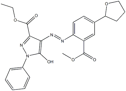 5-Hydroxy-4-[4-(oxolan-2-yl)methoxycarbonylphenylazo]-1-phenyl-1H-pyrazole-3-carboxylic acid ethyl ester