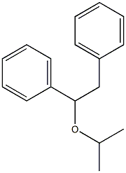 1-イソプロピルオキシ-1,2-ジフェニルエタン 化学構造式