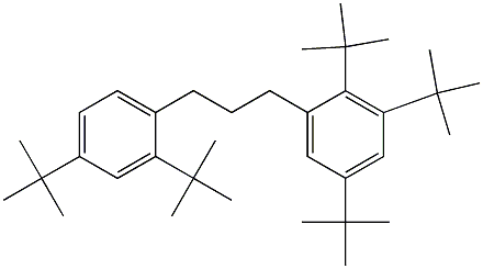 1-(2,3,5-Tri-tert-butylphenyl)-3-(2,4-di-tert-butylphenyl)propane,,结构式