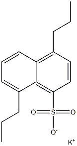 4,8-Dipropyl-1-naphthalenesulfonic acid potassium salt Structure