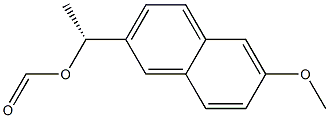 Formic acid [(R)-1-[6-methoxy-2-naphtyl]ethyl] ester Struktur