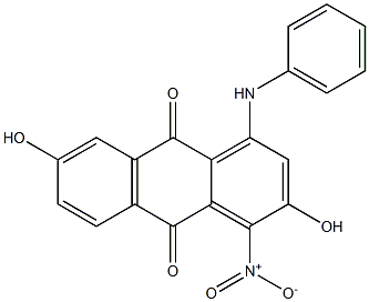  1-Anilino-3,7-dihydroxy-4-nitroanthraquinone