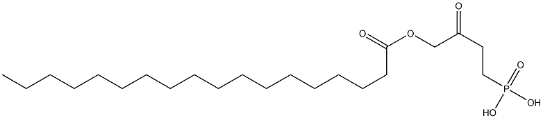 [3-オキソ-4-(ステアロイルオキシ)ブチル]ホスホン酸 化学構造式