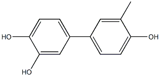 3'-Methyl-1,1'-biphenyl-3,4,4'-triol,,结构式