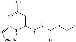7-[N'-(Ethoxycarbonyl)hydrazino]-5-hydroxy[1,2,4]triazolo[1,5-a]pyrimidine,,结构式