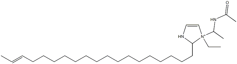 1-[1-(Acetylamino)ethyl]-1-ethyl-2-(17-nonadecenyl)-4-imidazoline-1-ium,,结构式