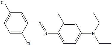 2,5-Dichloro-4'-diethylamino-2'-methylazobenzene Struktur