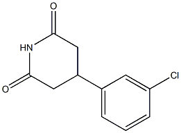 4-(m-Chlorophenyl)piperidine-2,6-dione Struktur