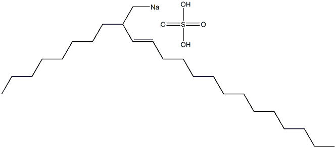 Sulfuric acid 2-octyl-3-hexadecenyl=sodium ester salt 结构式