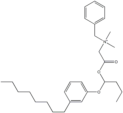  N,N-Dimethyl-N-benzyl-N-[[[1-(3-octylphenyloxy)butyl]oxycarbonyl]methyl]aminium