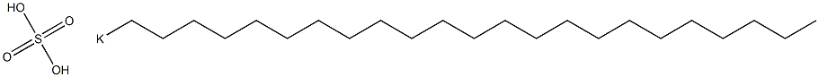 Sulfuric acid tricosyl=potassium salt Structure