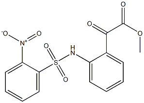 2-Nitro-N-[2-[(methoxycarbonyl)carbonyl]phenyl]benzenesulfonamide Structure