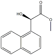 [R,(-)]-1-ナフチルグリコール酸メチル 化学構造式