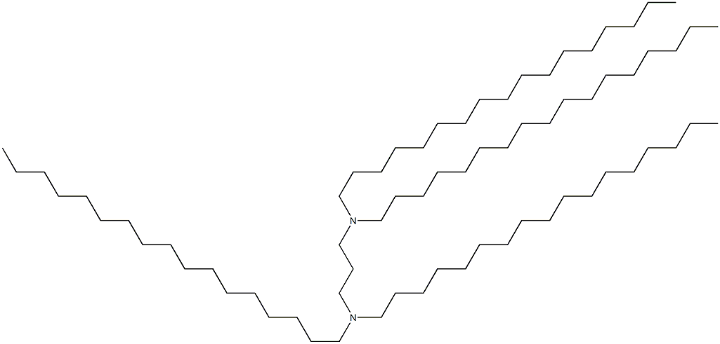 N,N,N',N'-Tetraheptadecyl-1,3-propanediamine 结构式