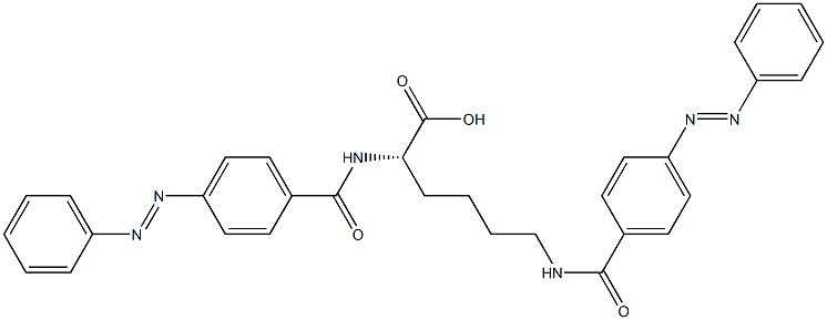 N2,N6-Bis(4-phenylazobenzoyl)-L-lysine Structure