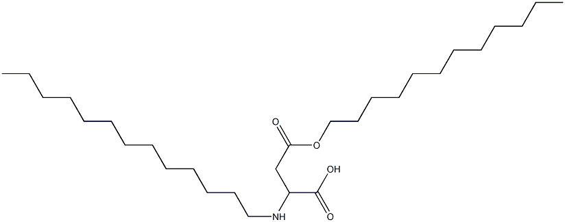 2-Tridecylamino-3-(dodecyloxycarbonyl)propionic acid 结构式